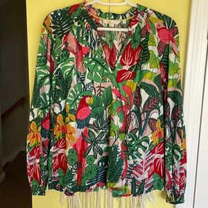 Boden jungle shirt with birds